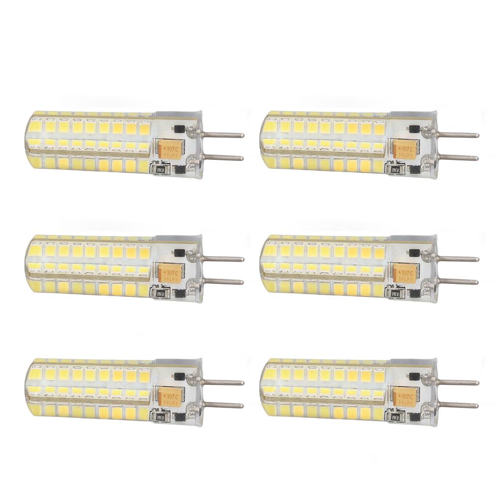 6Pcs GY6.35 LED Bulb 7W AC DC12V 700lm 72 LEDs 360 Degree LED Corn Light Bulb for Pendant Lamps