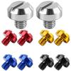 2PCS M8 M10*1.25 Motorcycle Mirror Hole Plug Screw Bolts For Yamaha Honda Kawasaki Suzuki BMW Aprilia Ducati Universal