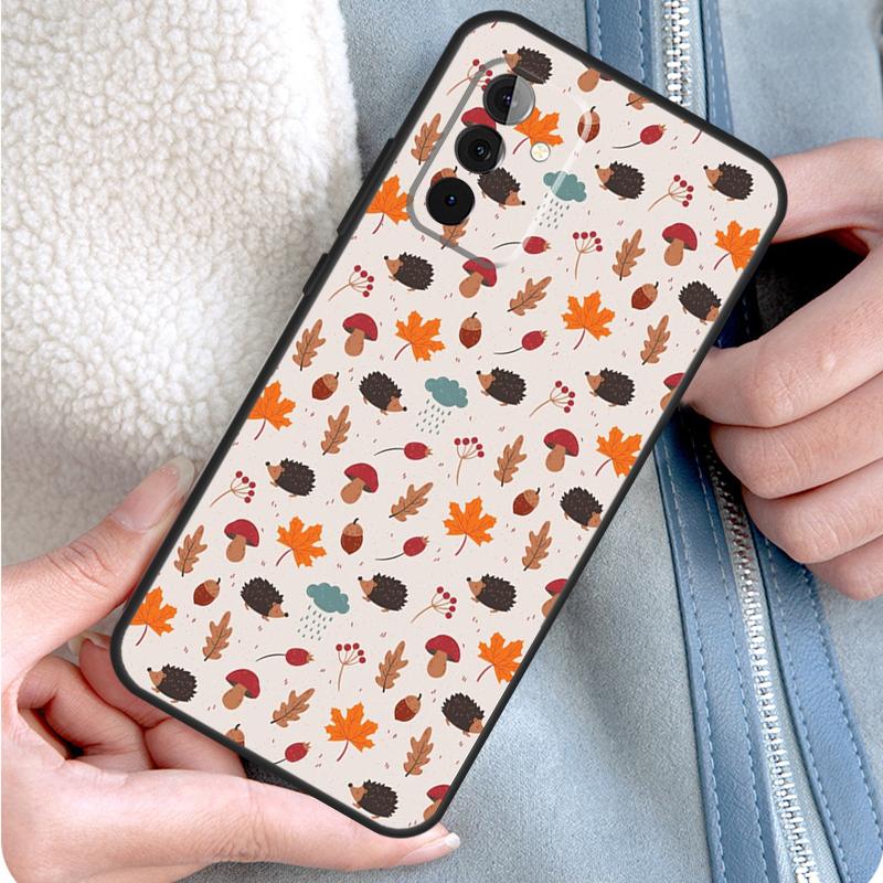 Cute Hedgehog Phone Case For Samsung Galaxy A52 A32 A12 A14 A34 A54 A51 A71 A53 A33 A13 A15 A25 A35 A55