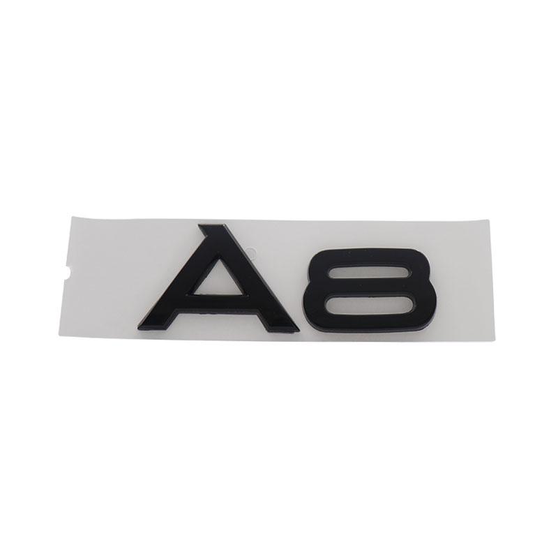 3D Premium A1 A2 A3 A4 A5 A6 A7 A8 Letters for Car Styling Accessories Car Engine Hood Fender Trunk Tail Rear Decal Emblem Badge Sticker