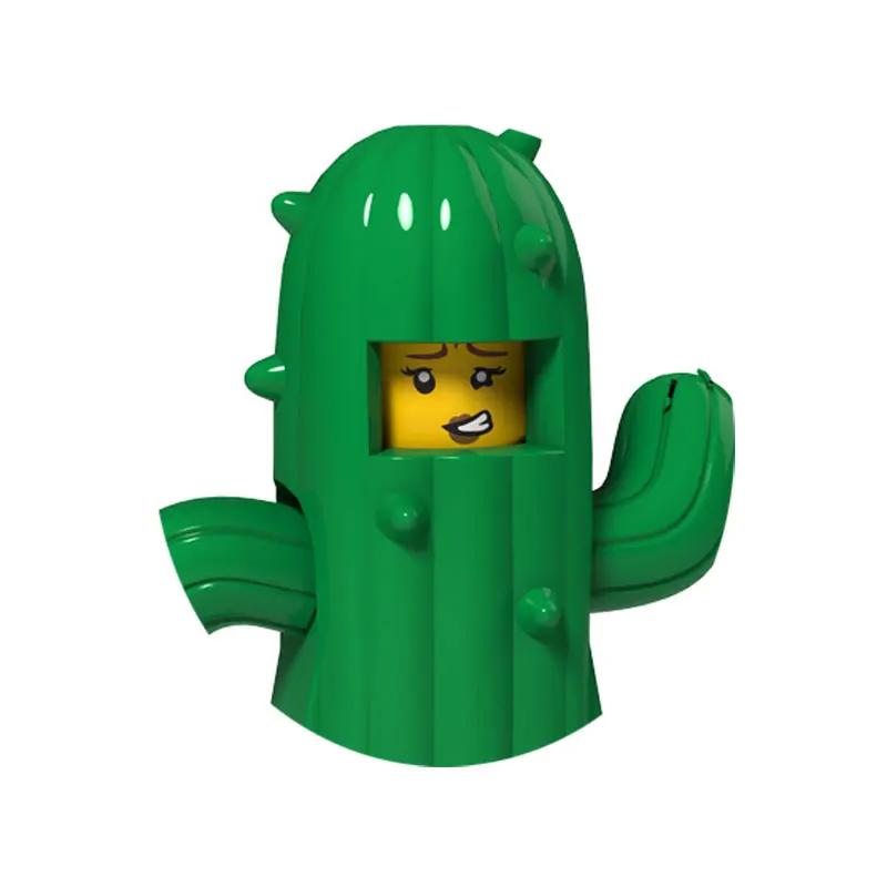 PG8141 Аниме Мультяшная Кукла Конструктор Каваи Банановый Человек Акула Развивающие Игрушки Детский Домашний Подарок Конструктор Приключение