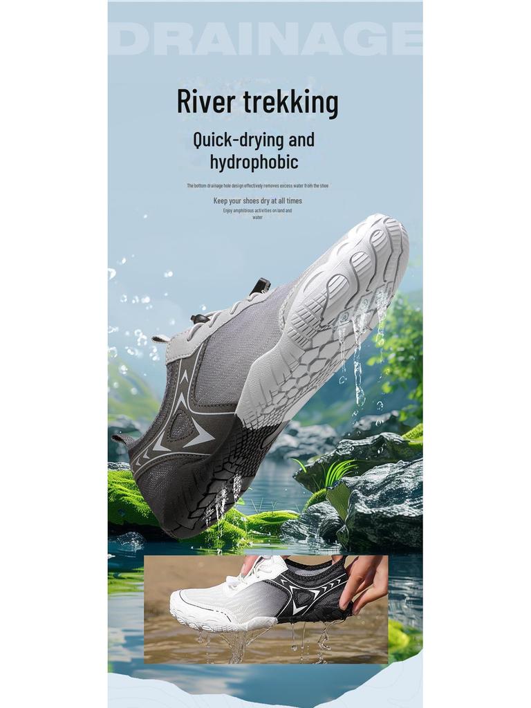 Мужская и женская нескользящая обувь для плавания по реке, пляжа и дайвинга — устойчивая к царапинам и быстросохнущая конструкция.