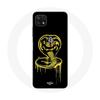 Case for Samsung Galaxy A22 5G Cobra Kai Logo Yellow Black Background Poster Series