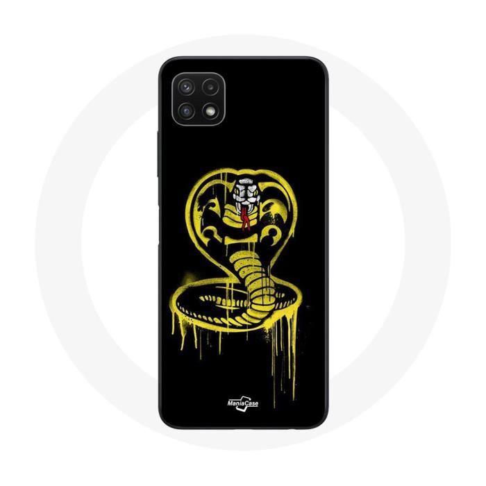 Чехол для Samsung Galaxy A22 5G Логотип Cobra Kai Желтый Черный фон Постер Сериал