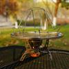 Camping Toaster Rack Stainless Steel 4 Piece Type Folding Camp Stove Toaster for Outdoor Camping Picnic