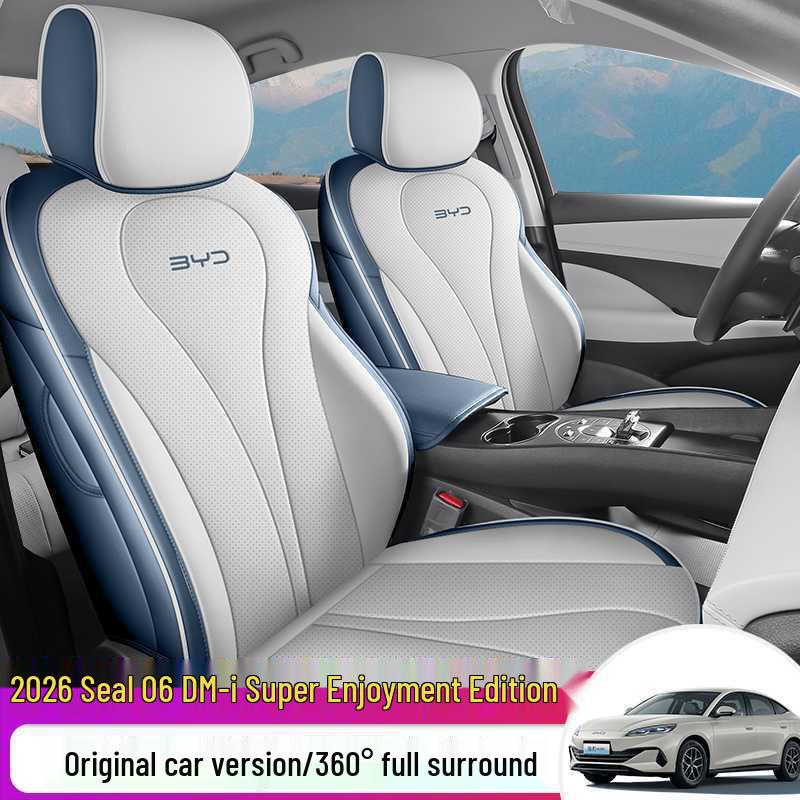 BYD Seal 06 DMI 2026 Премиальные Чехлы на Сиденья из Кожи - Всесезонные, Полное Покрытие, Универсальная Посадка