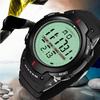 Электронные спортивные часы с многофункциональным водонепроницаемым большим экраном для мальчиков и мужчин