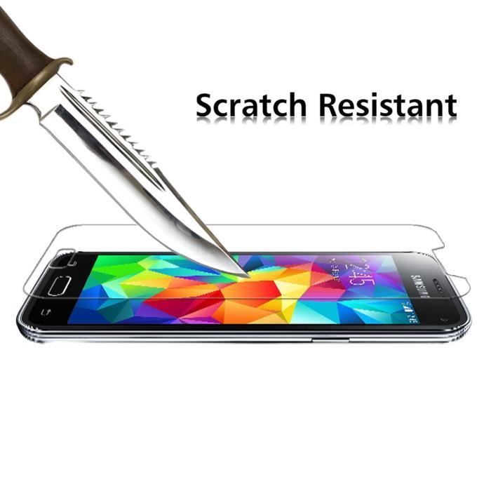 Закаленное стекло для SAMSUNG GALAXY S5 MINI - Сверхпрочная защитная пленка для экрана [Phonillico®]
