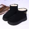 Fashion Winter Women's Casual Comfortable Snow Boots Velvet Cotton Minimalist Short Boots Fashionable Warm Women Shoes