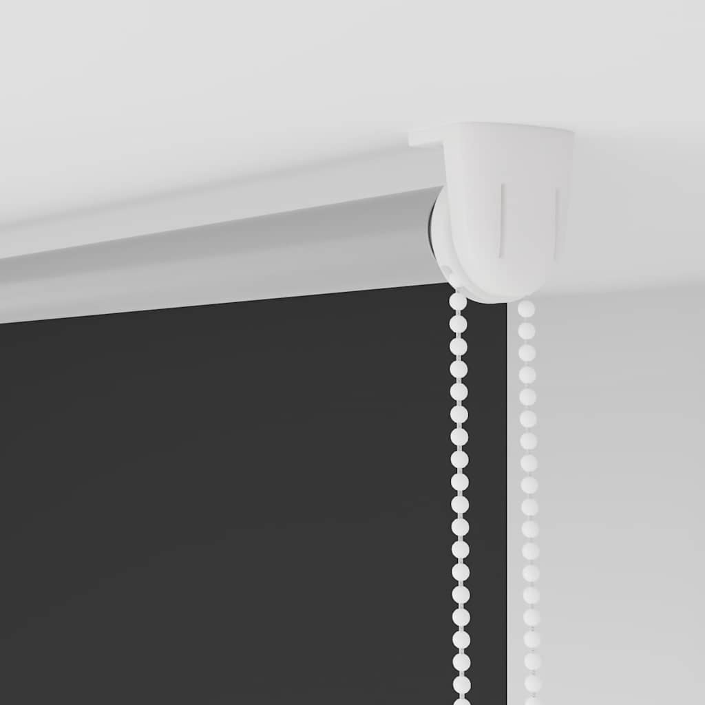 Black Blackout Roller Blind 40 x 175 cm Fabric Width 35.7 cm