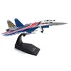 1:100 Metal Red & Blue SU-35 Super Flanker Heavier Aircraft Model Simulation Fighter Aviation Military Science Display Model