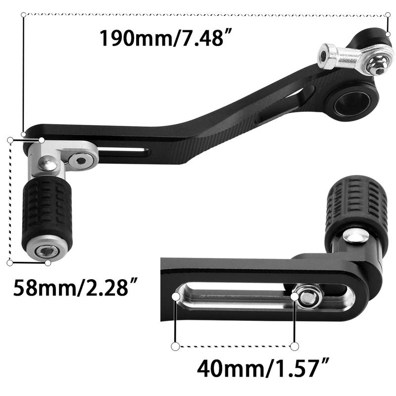 Motorcycle Gear Shift Lever Adjustable Shifter Brake Levers Footrest Accessories For Kawasaki Versys 650 2008-