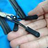 20 Pack Easy to Install Plastic Zipper Heads Replacement Zipper Ends for DIY Craft Bags Luggage Household Sewing Repair