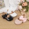 Spring & Autumn PU Soft Sole Bowknot Toddler Shoes - Breathable, Non-slip Magic Tape Princess Baby Shoes