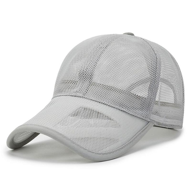 Men's Duck Tongue Hat Spring/Summer Breathable Mesh Hat Sunvisor Hat Comfortable Skin-Friendly Caps for Male