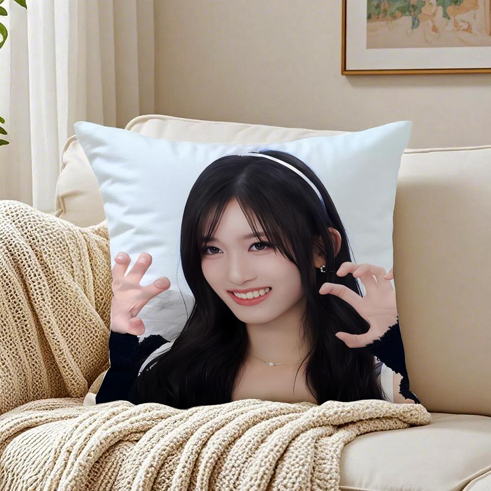 Idol Kpop LLEESEO Cushion Cover Pillowcase Antidustmite living Room Sofa Decor Cushion Room