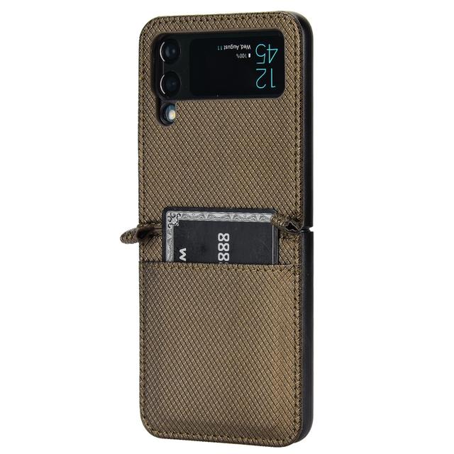 Роскошный кожаный чехол для мобильного телефона Samsung Z Flip4 5g для Samsung Galaxy Z Flip4 5g Flip 4 Flip3 Flip 3 Zflip4, складной чехол