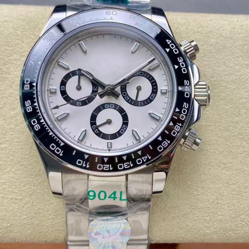 Мужские автоматические часы Laoji Ditona Panda 40 мм с бриллиантами, многофункциональные