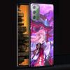 Чехол Genshin Impact для Samsung Galaxy Note 20 Ultra 10 Lite 9 8 A53 A52 A12 S22 S21 FE S20 Plus TPU черный чехол для телефона