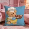 Butter BBears Cute Cushion Cover Premium Comfort Reversible Pillow Cove Two In One Design For Any Room  Car Interior