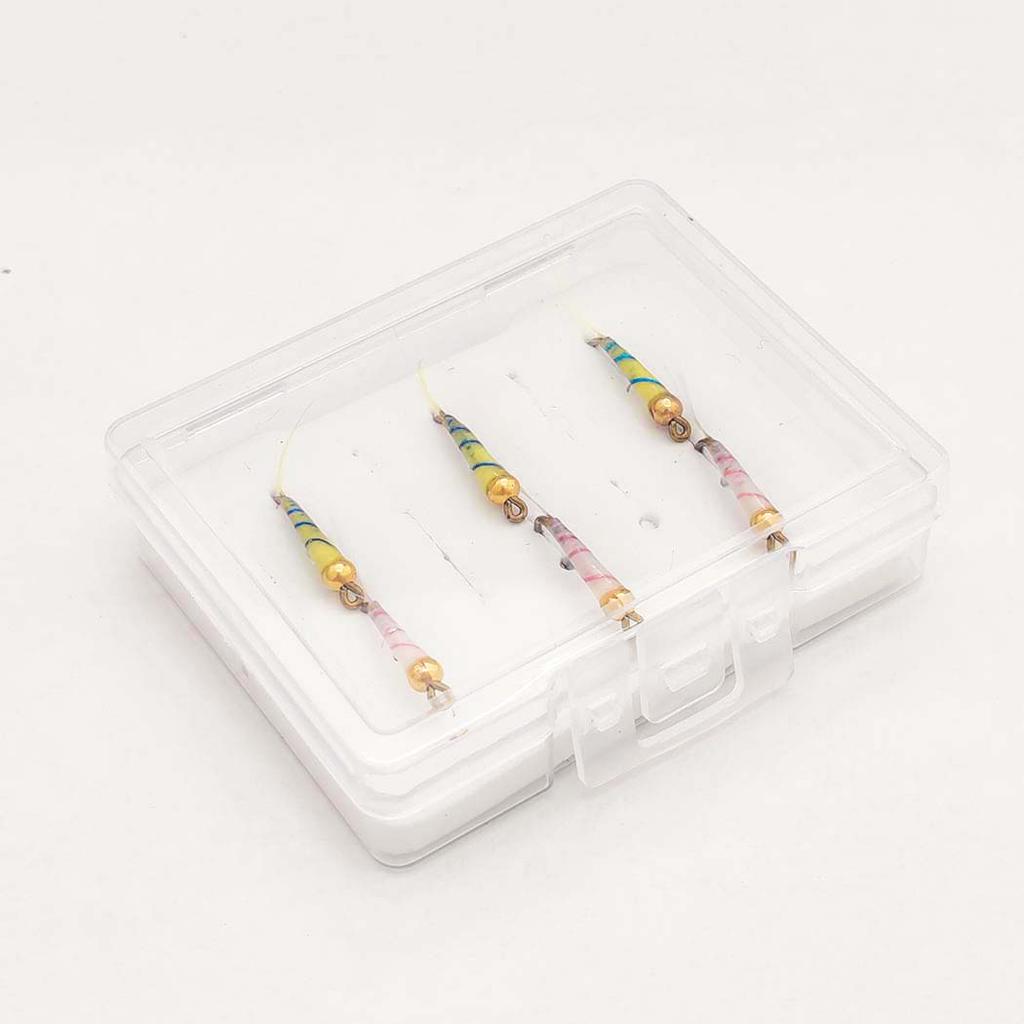 6/10 шт./набор - сухие мушки, наживка для ловли рыбы нахлыстом, нимфа Brasshead, белая и желтая наживка для ловли щуки, форели, лосося, окуня, нахлыстовые мушки - размеры № 10