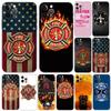 Чехол для телефона Firefighter Fireman Fire EMS Rescue для iPhone 2020se 7 8 plus x 10 XR XS 11 12 13 mini pro MAX, черная задняя крышка из ТПУ