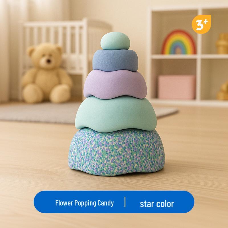 Радужные речные камни для балансировки и сенсорные развивающие игрушки для детей