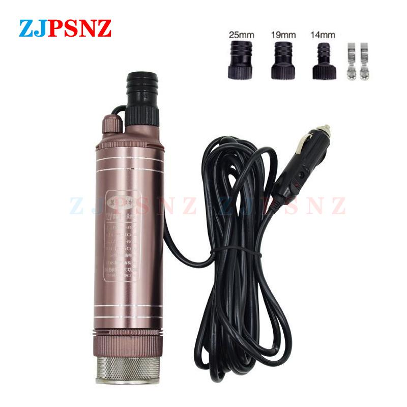 12V/24V 150W Portable DC Submersible Electric Pump For Diesel Fuel Delivery Water Sewage Suction Transfer Electric Pump 45L/Min