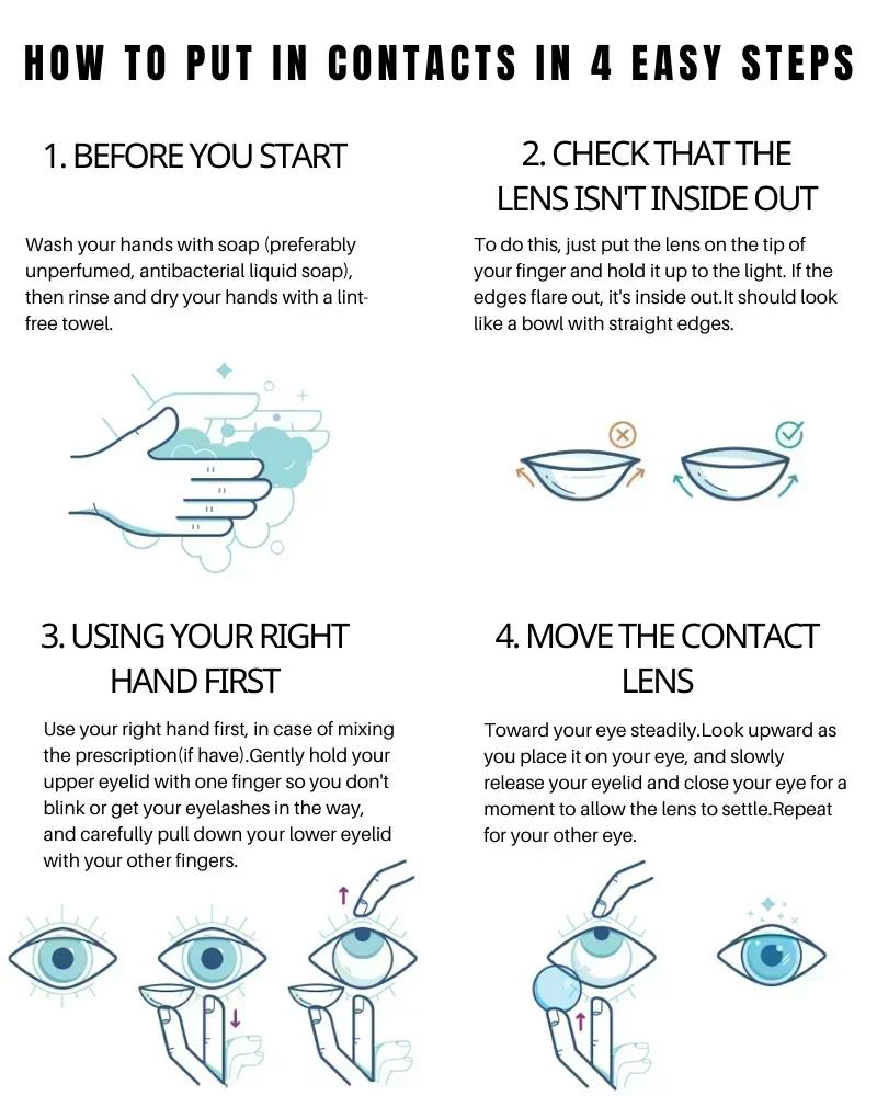 FUNSACHY Blindness Black Cosplay Contact Lenses for Eyes Halloweeen Party Makeup Eye Contacts Yearly Use Beauty Pupils Cosmetics