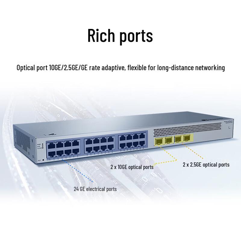 Huawei Kunling S220S-24P4JX 24-Port Gigabit Managed PoE Switch