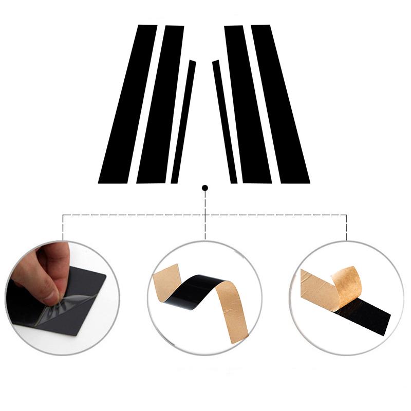 Глянцевые черные стойки из углеродного волокна для Infiniti Q50 (V37)/Nissan Skyline 2014-2023 Наклейки на обшивку двери, окна, стайлинг