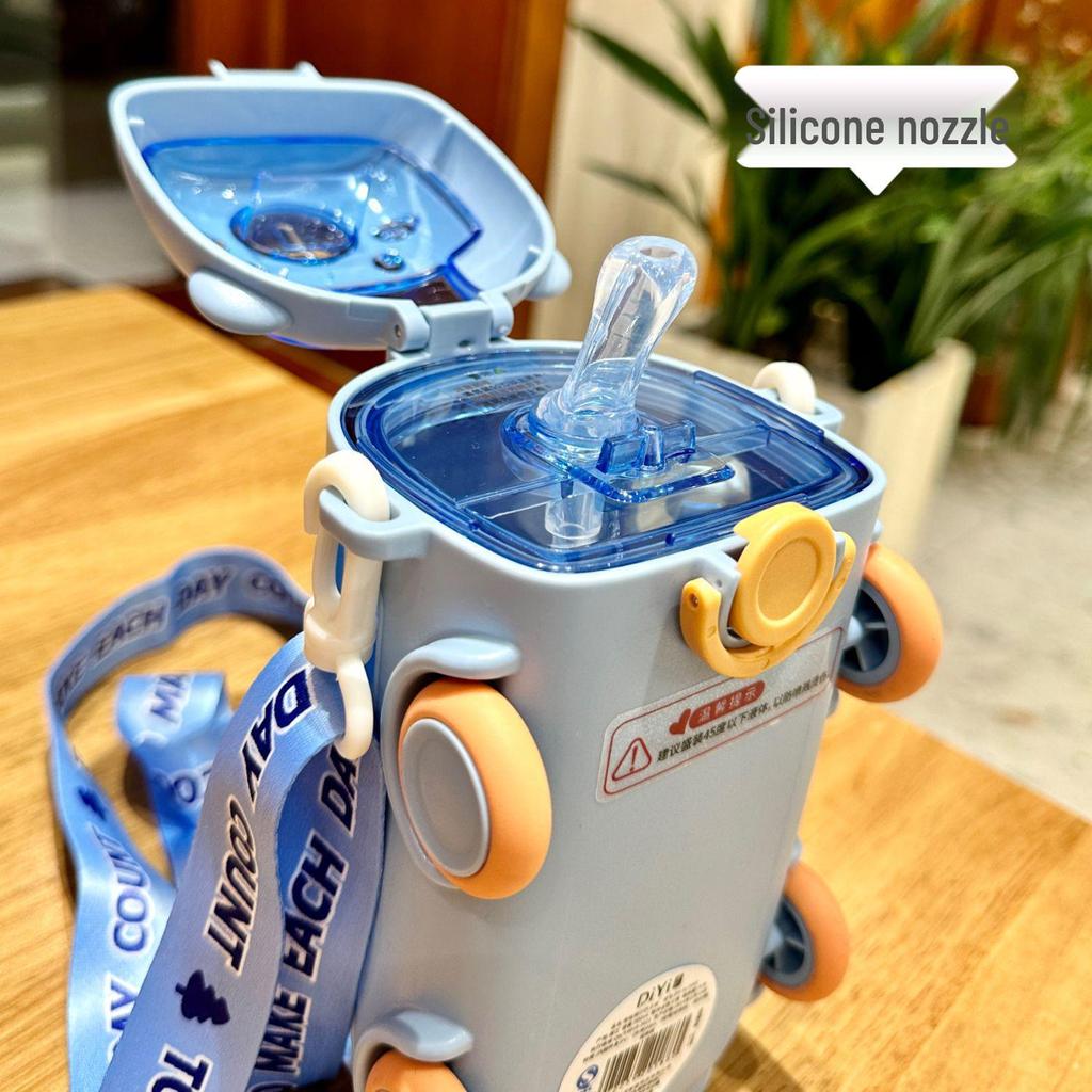 Children's Portable Drop-Proof Straw Cup - Cute Style for Students and Babies