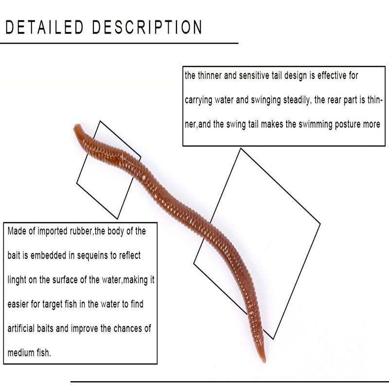 FTK 30 шт. 0,5 г красный дождевой червь для ловли карпа набор искусственных рыболовных снастей
