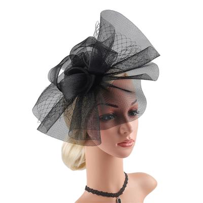 Шляпки-fascinator для женщин, повязки на голову для чаепития, свадебная фата, головные уборы 20-х 50-х годов, элегантная шляпа с зажимом для волос