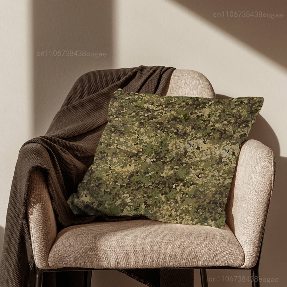 Чехол на декоративную подушку с рисунком Flecktarn Camo Для 45x45см,55x55см,30x30см Для украшения дома, спальни и как защита