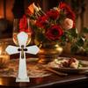 Wood Crosses For Centerpieces Craft Crosses Wooden Stand Crosses Art Sign 10PCS Standing Crosses Decoration Mini Hollow Tabletop