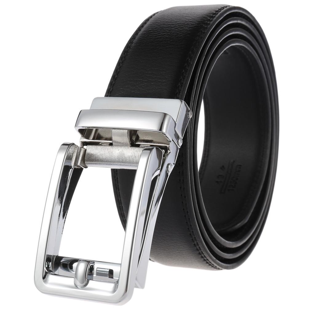 1 шт. Мужской ремень с автоматической пряжкой, модный деловой ремень из коровьей кожи, ремень Ly36-3 3315-1