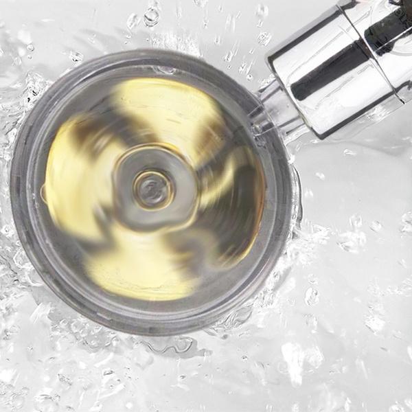 Водосберегающая насадка для душа высокого давления, вращающаяся на 360° насадка для душа с дождевой насадкой, вентилятор для ванны, ручная массажная насадка для душа под давлением