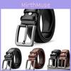 Mens Faux Leather Belt With Pin Buckle For Daily Wear And Holiday Style