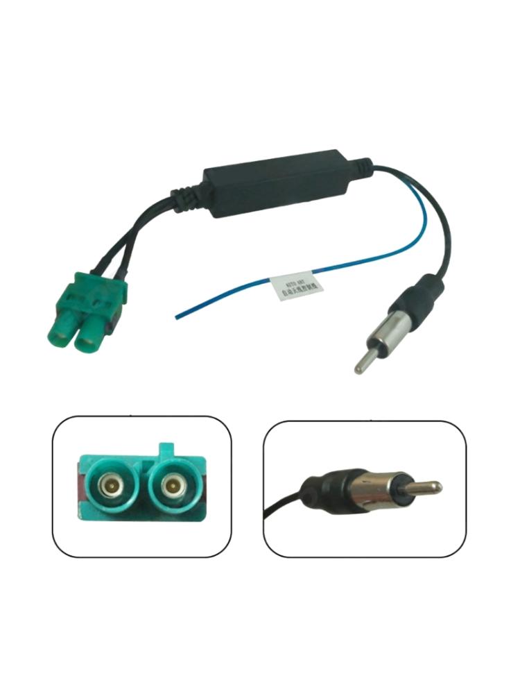 Универсальная автомобильная стереосистема FM AM Радио Антенный адаптер Кабель Twin Fakra Мужской и женский соединительный кабель с разъемом DIN