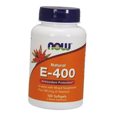 Витамин Е с Селеном, Natural E-400 Selenium, 100гелкапс (36128404)