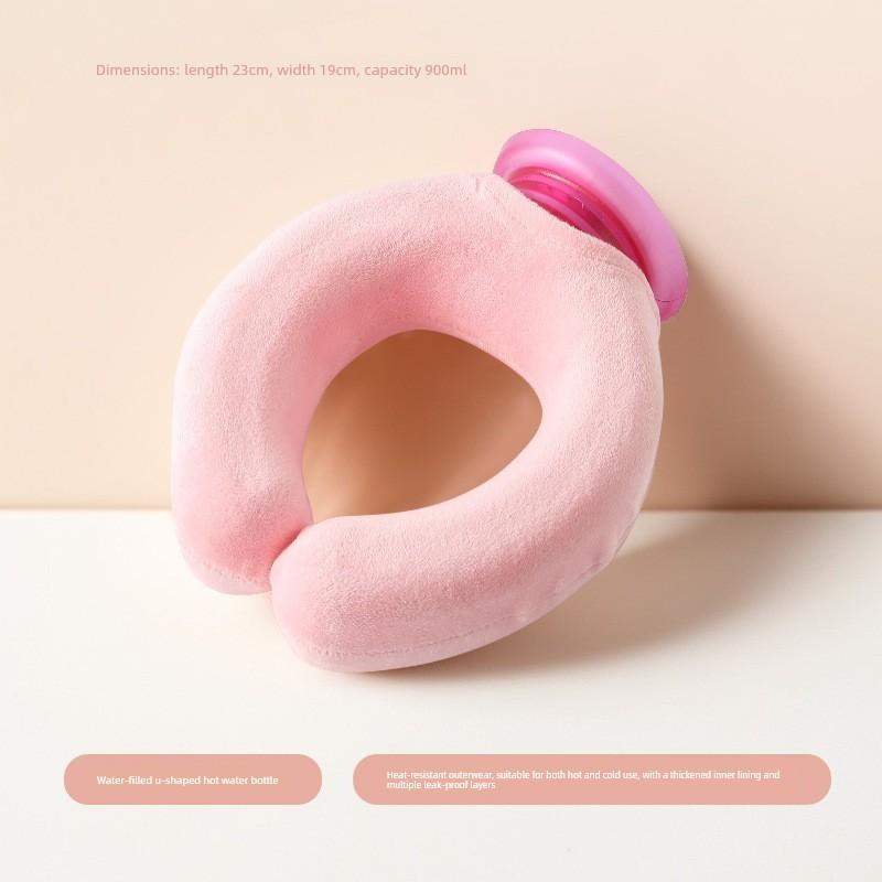 New Portable U-Shaped Hanging Neck Water-Filled Hot Water Bag, Specialized U-Shaped Hot Water Bag for Cervical Spine, Hot Compress for Neck, Hot and