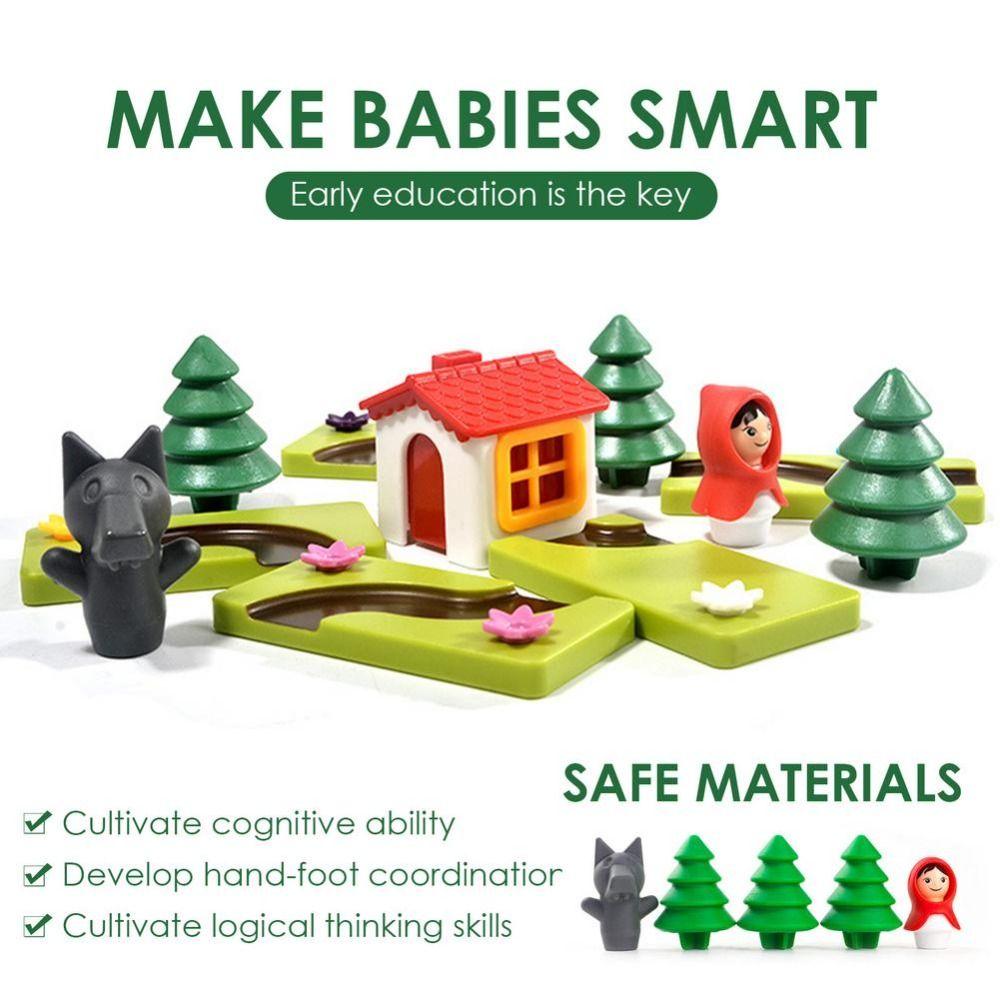 Big Bad Wolf Little Red Riding Hood Smart Hide&Seek Board Games Thinking Logic
