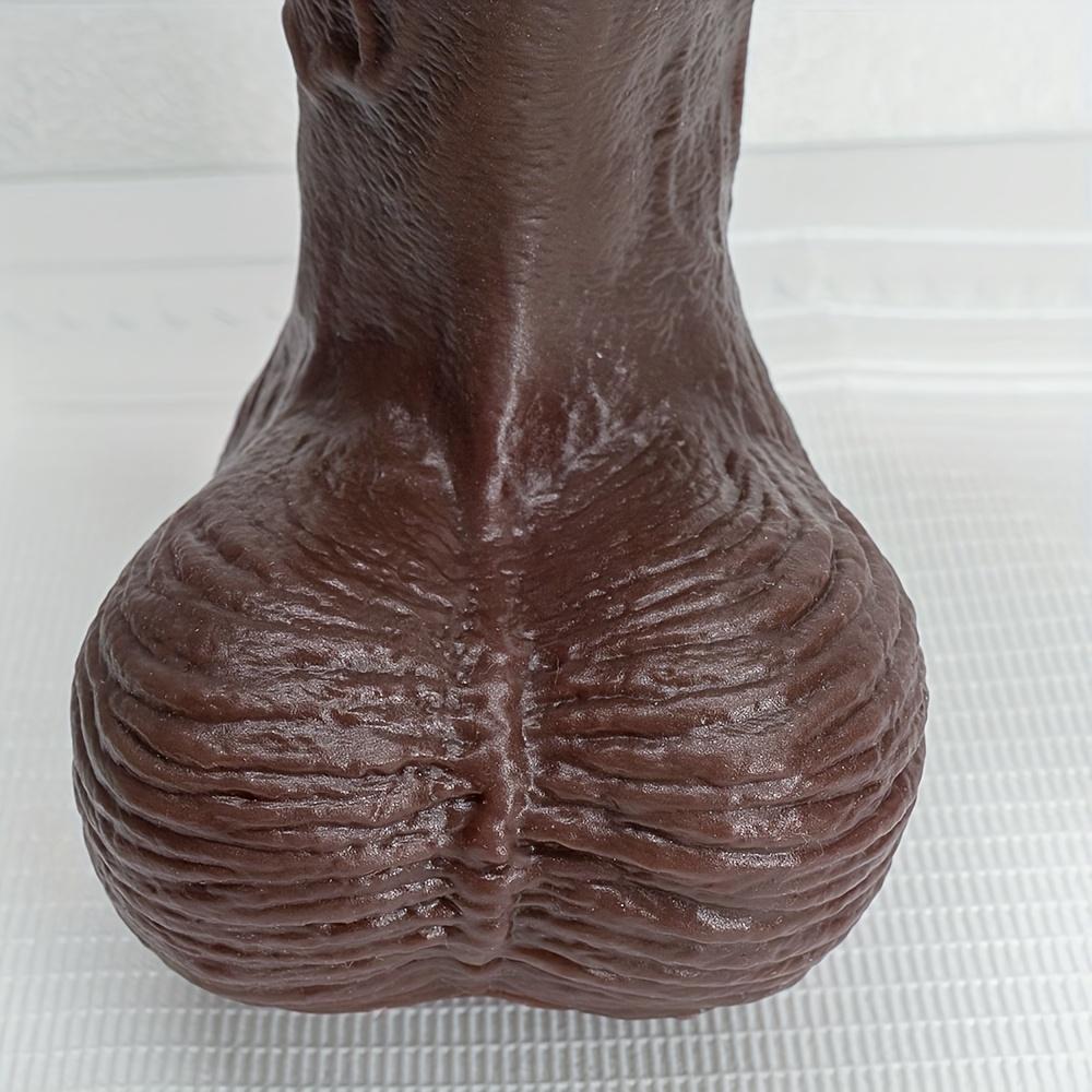 Реалистичный черный дилдо 9,65 дюйма с присоской, несколько размеров, жидкий силикон, стимуляция точки G и анальная стимуляция для пар, игра без рук