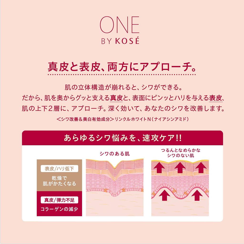 ONE BY KOSE The Linkless S Wrinkle Improvement Serum Trial Whitening 6g [Quasi-drug] Wrinkles, Stains, Freckles, (x 1)