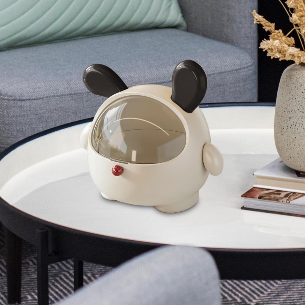 Милый мусорный бак для мусора на столешнице, мультяшный переносной контейнер для всякой всячины, бочка для мусора, настольное хранилище