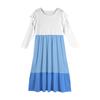 Girls' Tiered Ruffle Dress - Long Sleeve Printed Maxi With Pockets