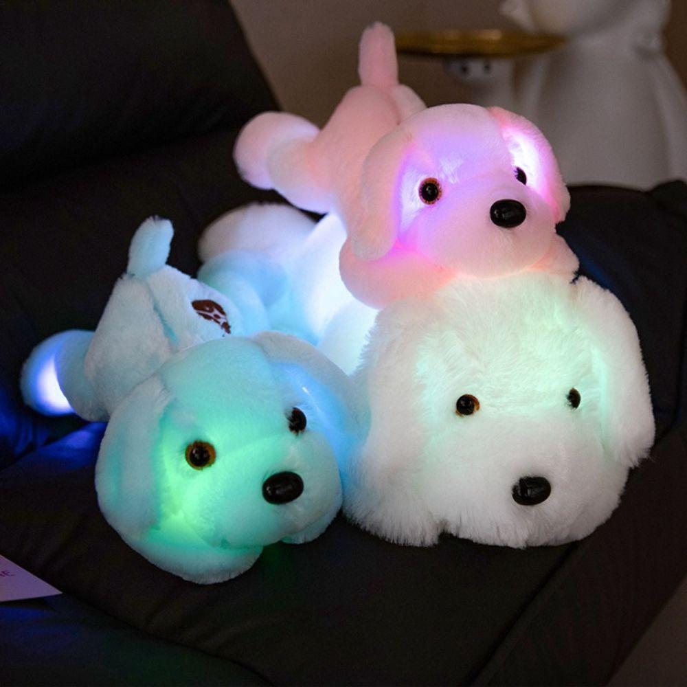 LED Glowing Plush Toy Soft Plush Fabric Light Up Toy Luminescent Doll Daily Companion