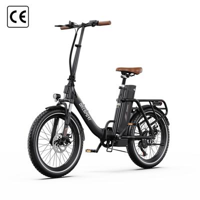 ONESPORT OT16 PRO 2026 Электровелосипед Складной 250 Вт Мотор 20*3,0 Дюйм Шина 48В17Ач Съемный Аккумулятор E-BIKE Bluetooth LCD 25 км/ч Скорость Электровелосипед