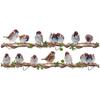 Simple Living Room Wall Sticker Rattan Bird Decoration Background Wall Decals Removable Cartoon Nursery Wall Stickers